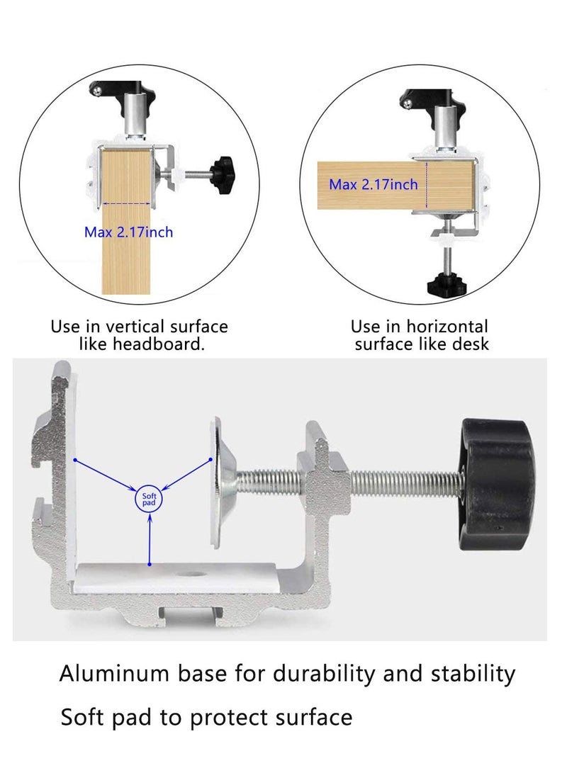 Captaintech Adjustable Multi-Angle Foldable Aluminum Alloy Holder for Tablets and Mobile Phones - Lazy Bracket for Bedside and Desktop Use. - Image 5