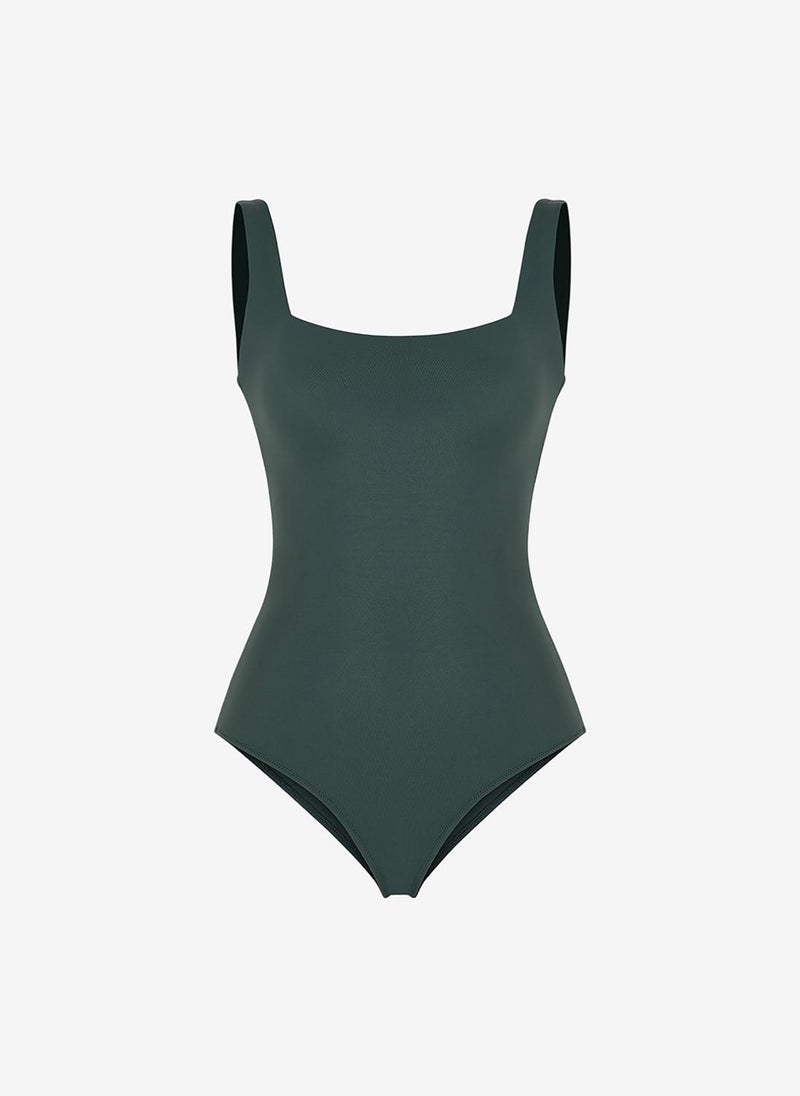 Penti Women Neck Opening Green Swimsuit - Image 5