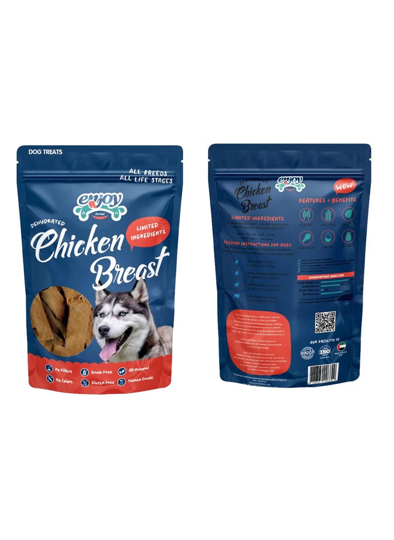 ENJOY - Dog Treats-Enjoy Dehydrated Chicken Breast Premium | Human-Grade, Natural Flavors | Organic Cane Sugar & Rosemary Extract | Perfect for All Life Stages | 115g - Image 1