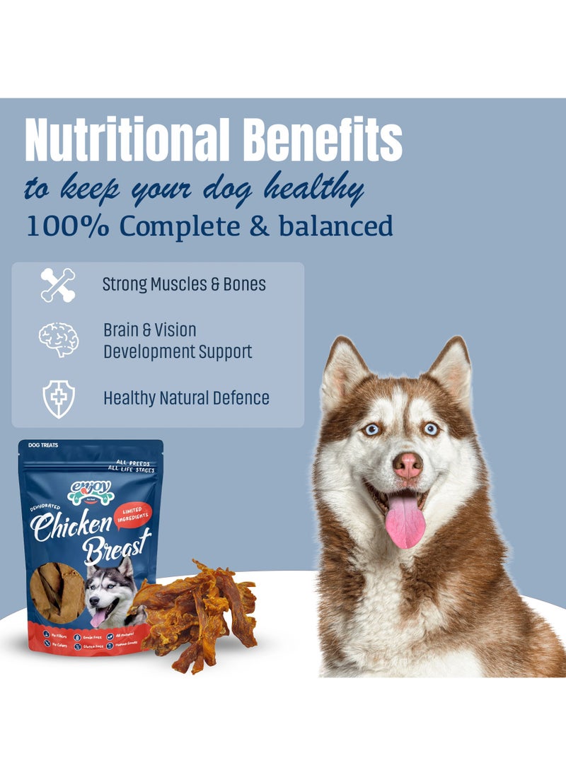 ENJOY - Dog Treats-Enjoy Dehydrated Chicken Breast Premium | Human-Grade, Natural Flavors | Organic Cane Sugar & Rosemary Extract | Perfect for All Life Stages | 115g - Image 1