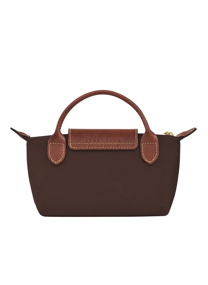 Longchamp Women's Mini Makeup Bag, Handbag, Shoulder Bag Brown/Ebony Classic  - Image 4
