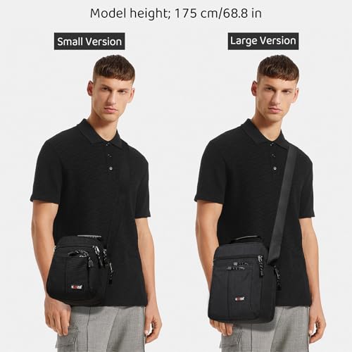 KL928 Men's Messenger Bag - Crossbody Shoulder Bags Travel Bag Man Purse Casual Sling Pack for Work Business(Small Version) - Image 3