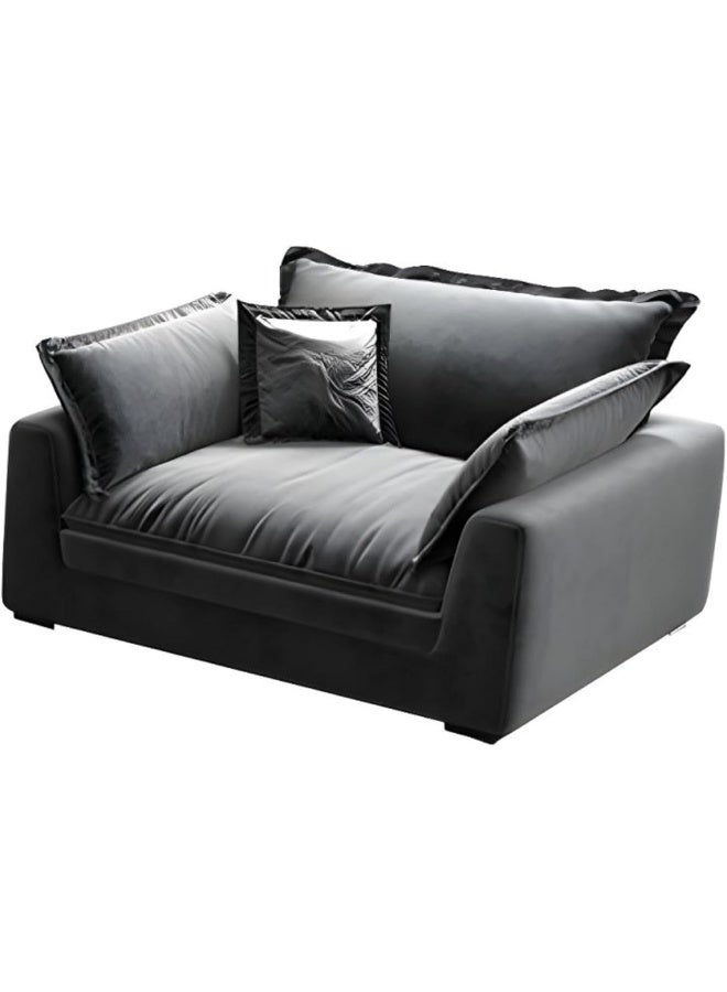 Zayn comforts Cushioned Back Leather  Sofa Set  Contemporary Comfort for Your Living Room (One Seater) - Image 1