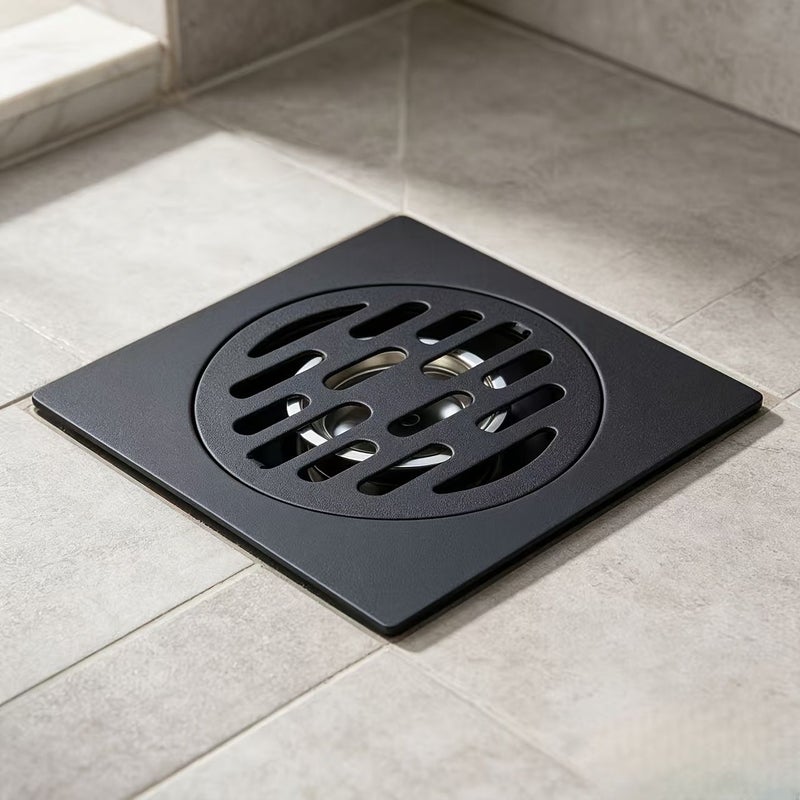 Matte Black Square Single Use Sealed Style Drain Core Full Set Separate Packaging Box - Image 4