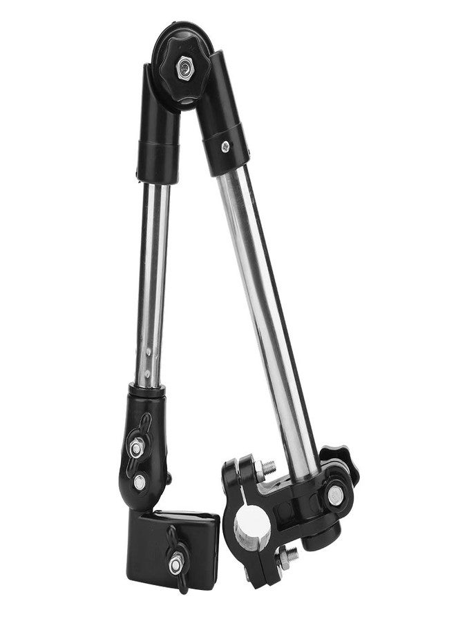 Mrisata Wheelchair Umbrella Holder, Wheelchair Stroller Bike Umbrella Attachment Handle Bar Holder Clamp Supporter Connector Adjustable Umbrella Holder for Wheelchairs Holding Umbrella - Image 2