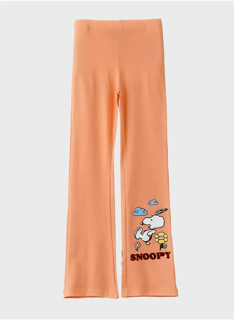 Urban Haul Kids Snoopy Printed Leggings