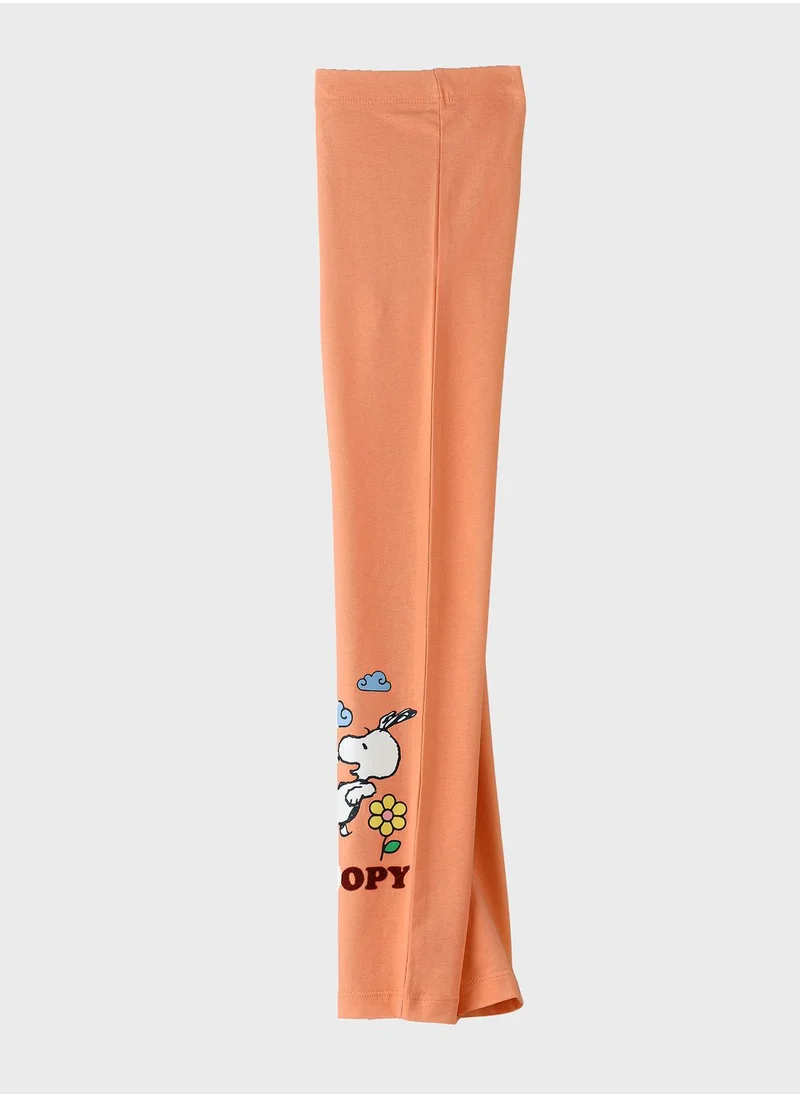 Urban Haul Kids Snoopy Printed Leggings