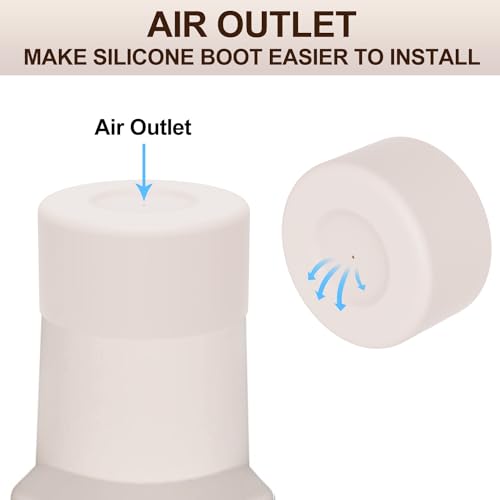 Affute Protective Silicone Boot for Stanley Quencher H2.0 40 30 20 oz & IceFlow Flip 30 20 oz, BPA Free Anti-Noise Anti-Scratch, Stanley Cup Protector Sleeve Cover Boot (Rose Quartz) - Image 4