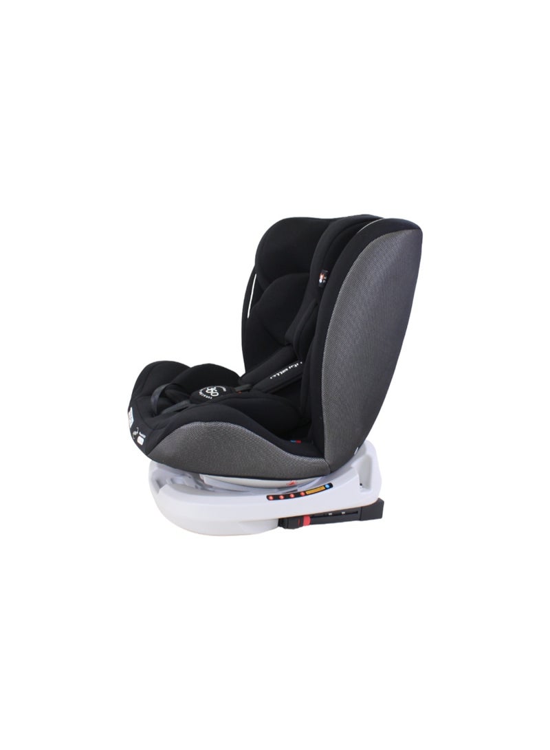 مقعد سيارة بمظلة بنظام ISOFIX بزاوية 360 درجة - أسود - Image 2