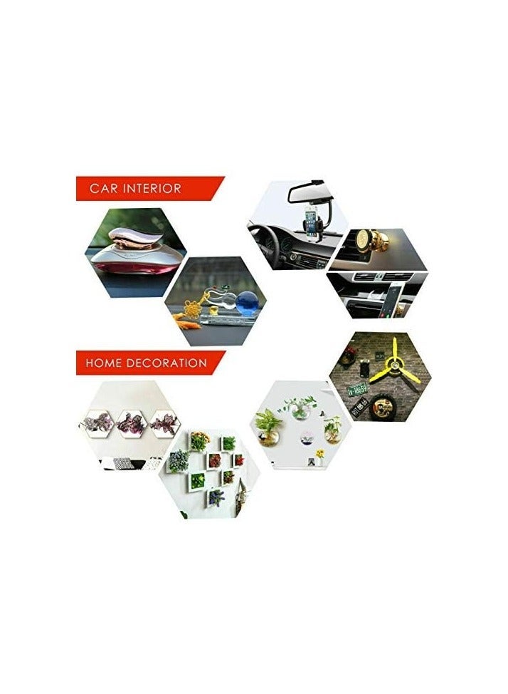 شريط تثبيت مزدوج الجوانب شديد التحمل، بكرتان، إجمالي 2 متر، التصاق قوي، لون أبيض نظيف، مقطوع حسب الحجم، مثالي للحرف اليدوية، والأعمال اليدوية، وديكور المنزل ويتحمل ما يصل إلى 900 جرام - Image 4