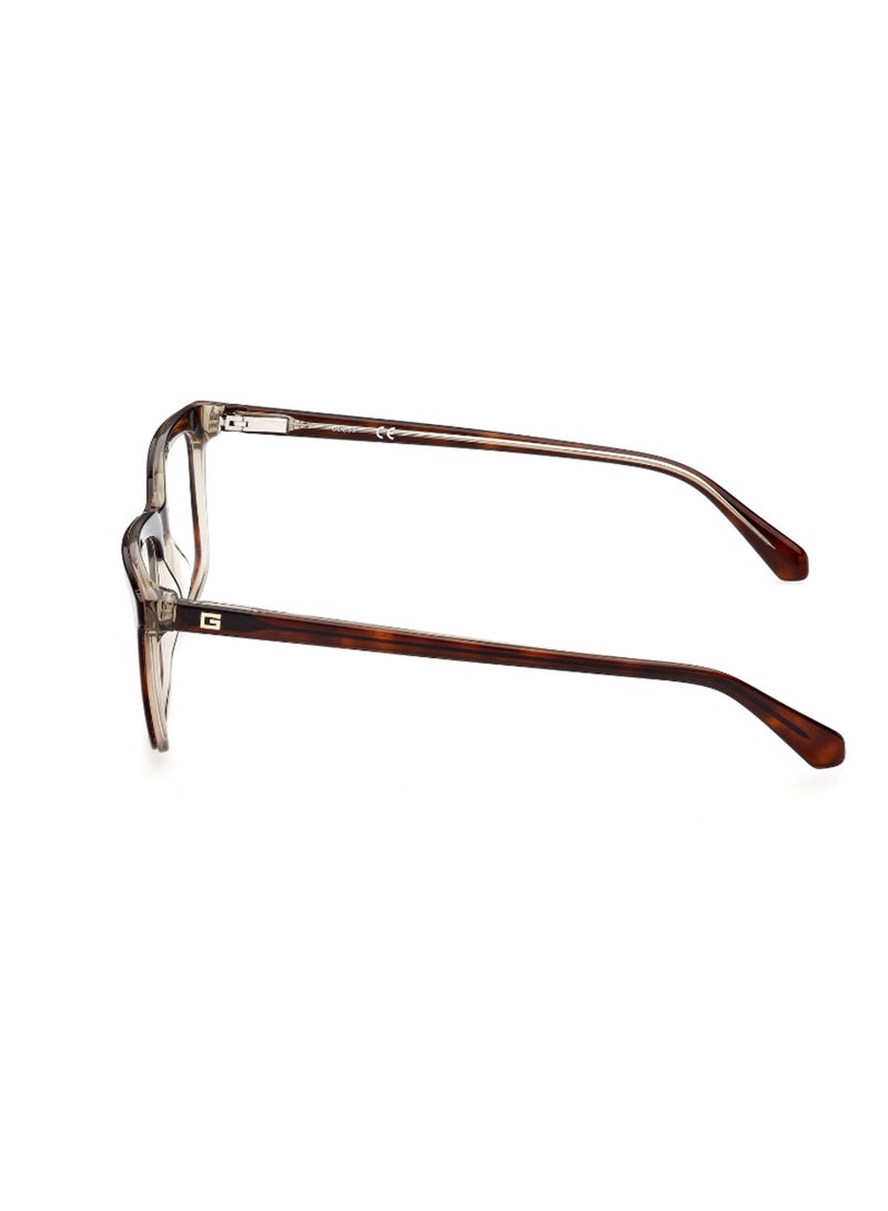 GUESS Men's Rectangular Shape Eyeglass Frames - GU5006305656 - Lens Size: 56 Mm - Havana - Image 2