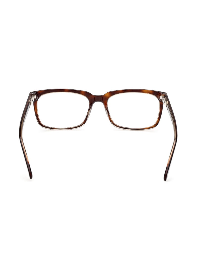 GUESS Men's Rectangular Shape Eyeglass Frames - GU5006305656 - Lens Size: 56 Mm - Havana - Image 4
