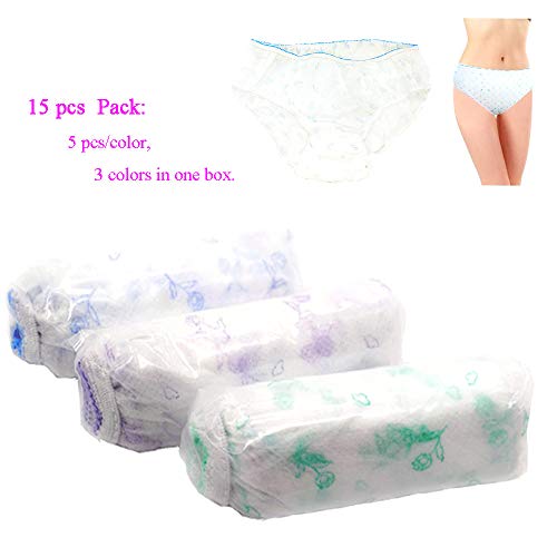 STARLY 15pcs Womens Nonwoven Underwear Paper Panties Handy Bikini Briefs for Travel Hotel Spa,M - Image 5