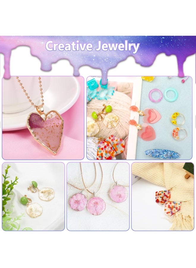 Bukela UV Resin Jewelry Making Kit, 300g Crystal Clear Resin with Light and Molds, DIY Jewelry Making Kit, Resina Starter Kits for Keychain and Earring - Image 5