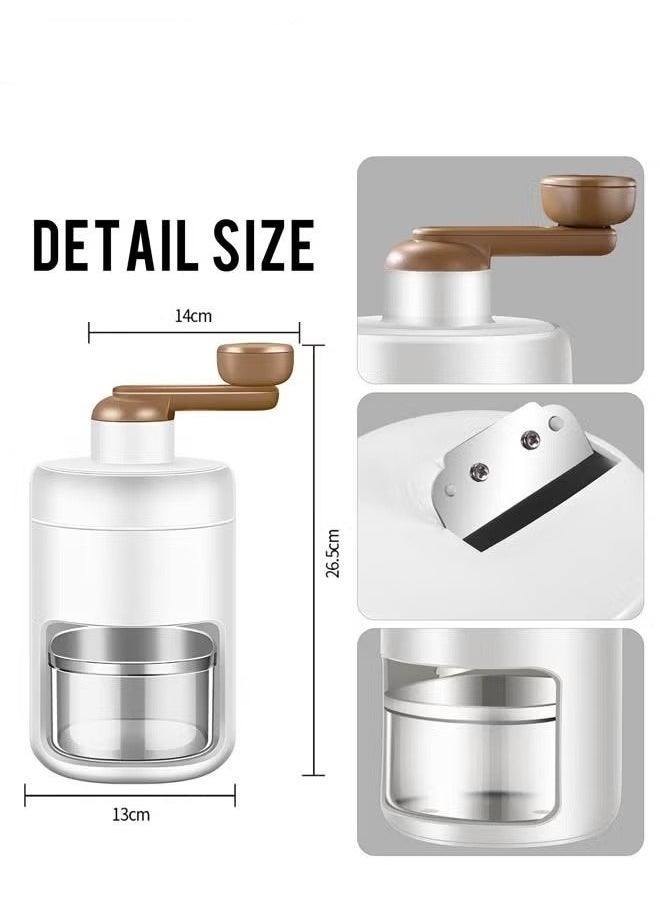 MIXDE 2PCS Ice Shaver and Snow Cone Machine Premium Portable Ice Crusher and Shaved Ice Machine with Free Ice Cube Trays BPA Free  - Image 4