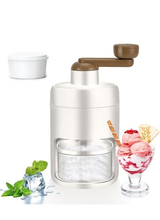MIXDE 2PCS Ice Shaver and Snow Cone Machine Premium Portable Ice Crusher and Shaved Ice Machine with Free Ice Cube Trays BPA Free  - Image 1