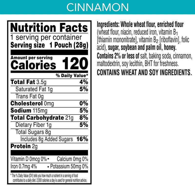 Kellogg's SCOOBY-DOO! Baked Graham Cracker Snacks, Lunch Snacks, Snack Crackers, Cinnamon (40 Pouches) - Image 3