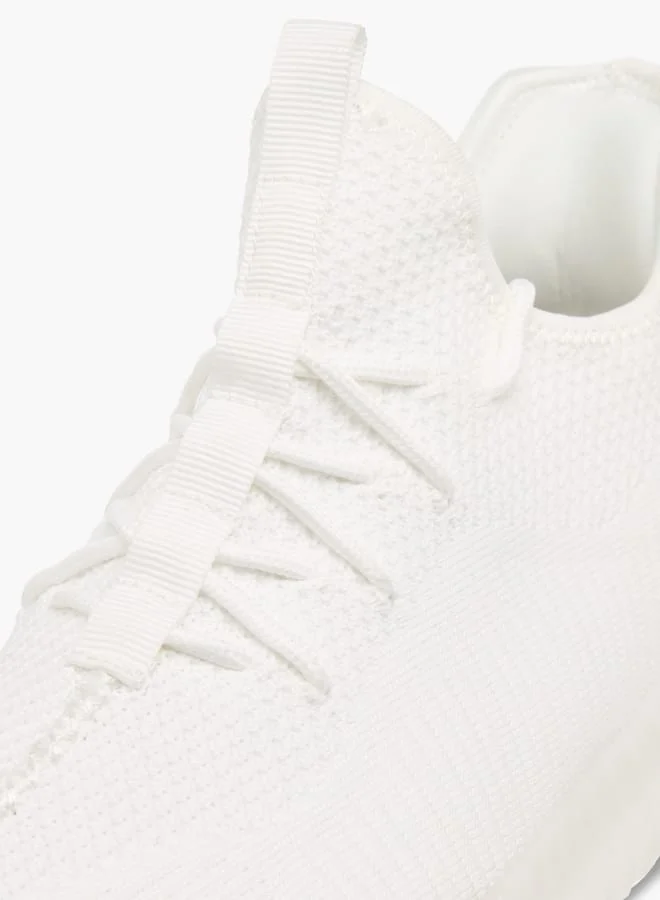 Oaklan by Shoexpress Men by Shoexpress Mesh Lace-Up Sneakers with Pull Tabs