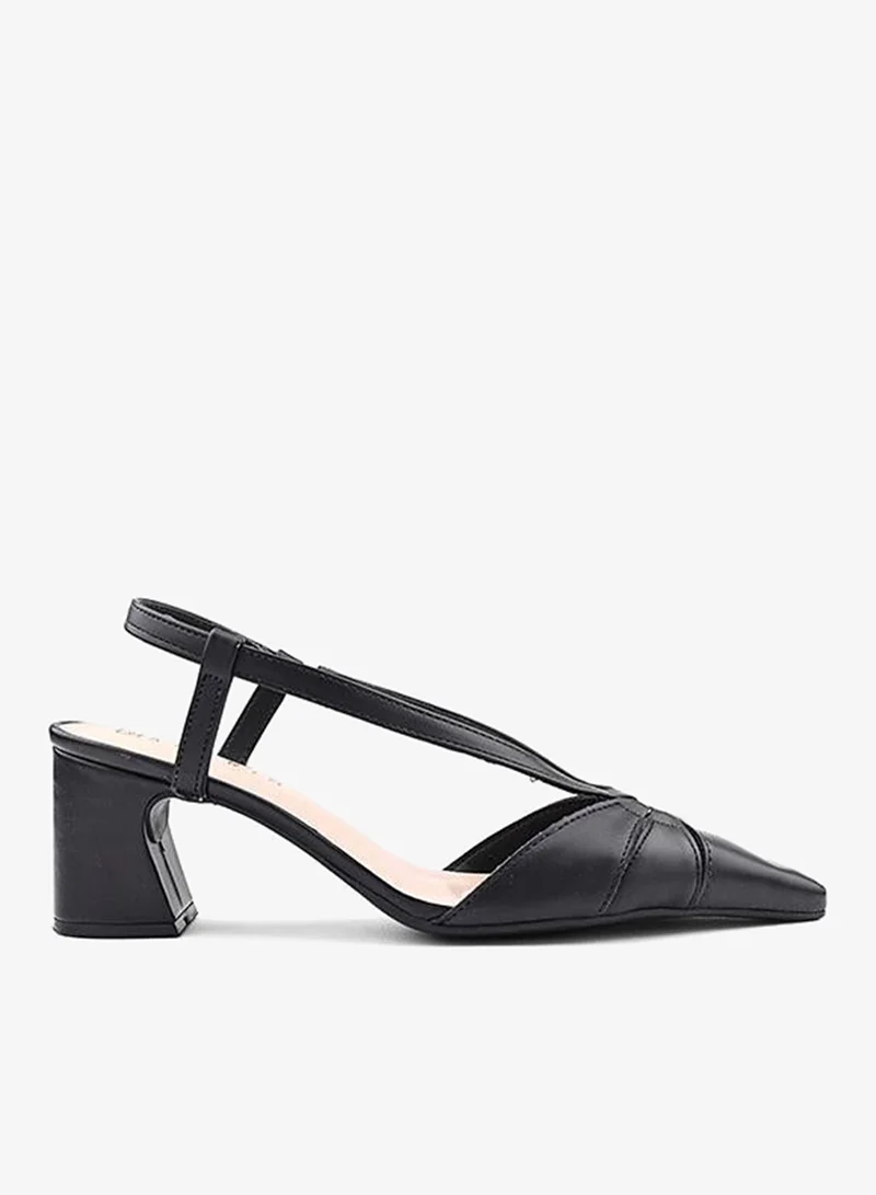 أيقون Women's Essential Black Heeled Pumps