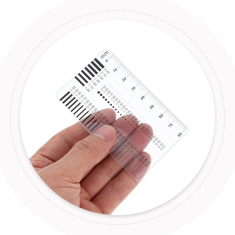 Transparent Crack Width Ruler 2pcs Plastic Gauge Tool For Industrial Quality Control - Image 4