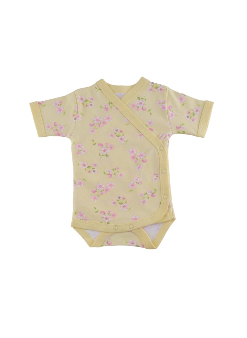 El Sayaad New Born Half Sleeves printed Cotton Bodysuit Shaya - Print and Color May Vary  - Image 2