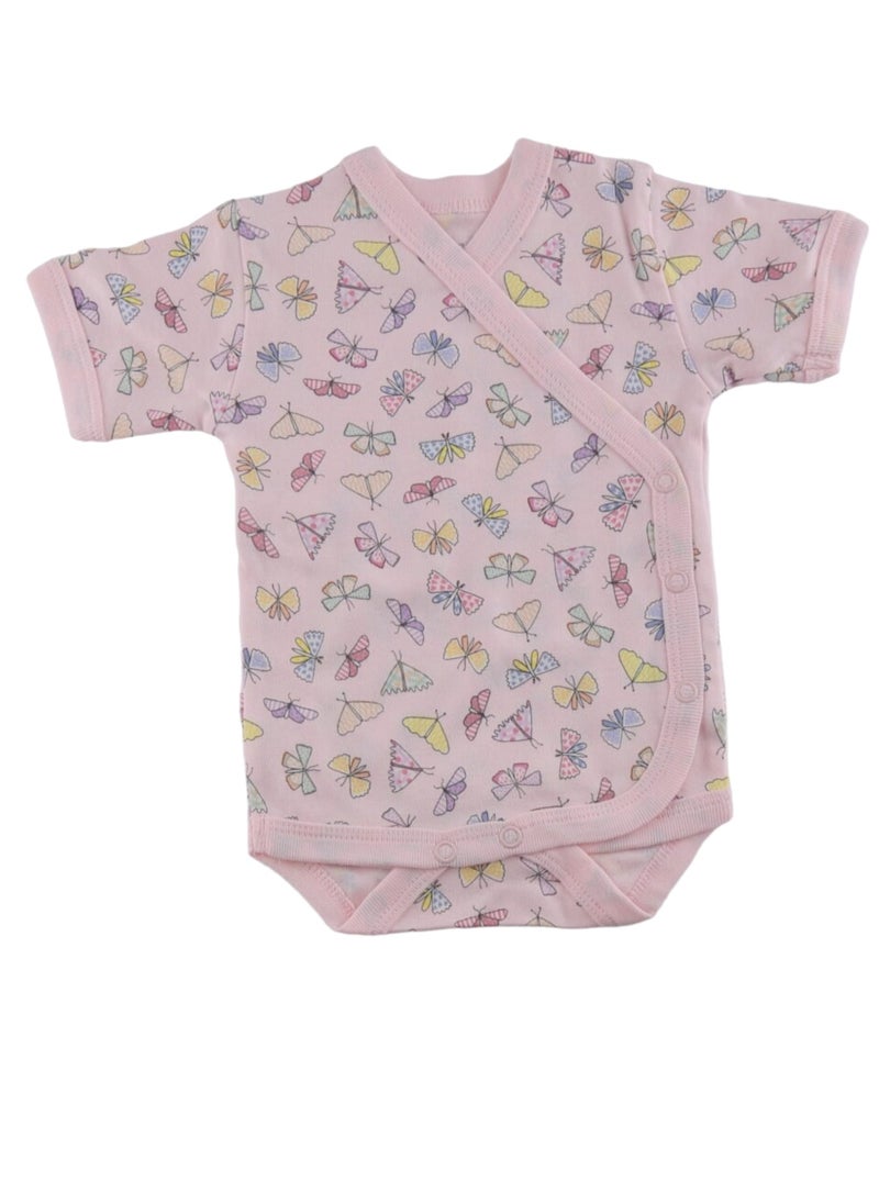 El Sayaad New Born Half Sleeves printed Cotton Bodysuit Shaya - Print and Color May Vary  - Image 3