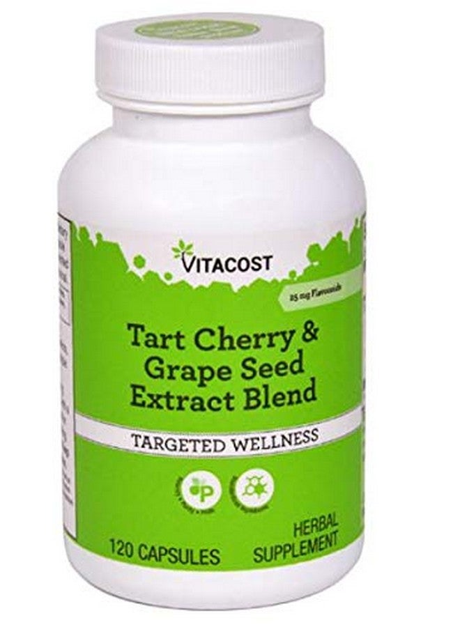 Vitacost Brand فيتاكوست مزيج مستخلص الكرز الحامض وبذور العنب القياسي 120 كبسولة - Image 2