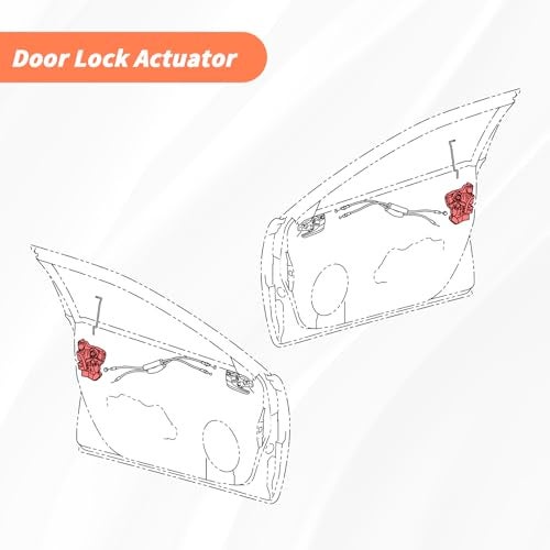 Blycorul 2Pcs Front Door Lock Actuator Motor Compatible with Tundra, Camry, 4Runner, Rav4, Lexus RX350 RX450h, Scion tC xB xD | Replaces # 931-401, 931-403 | Left Driver Side and Right Passenger Side - Image 5
