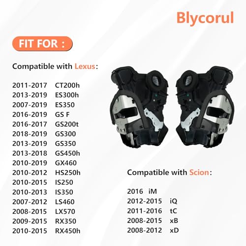 Blycorul 2Pcs Front Door Lock Actuator Motor Compatible with Tundra, Camry, 4Runner, Rav4, Lexus RX350 RX450h, Scion tC xB xD | Replaces # 931-401, 931-403 | Left Driver Side and Right Passenger Side - Image 3