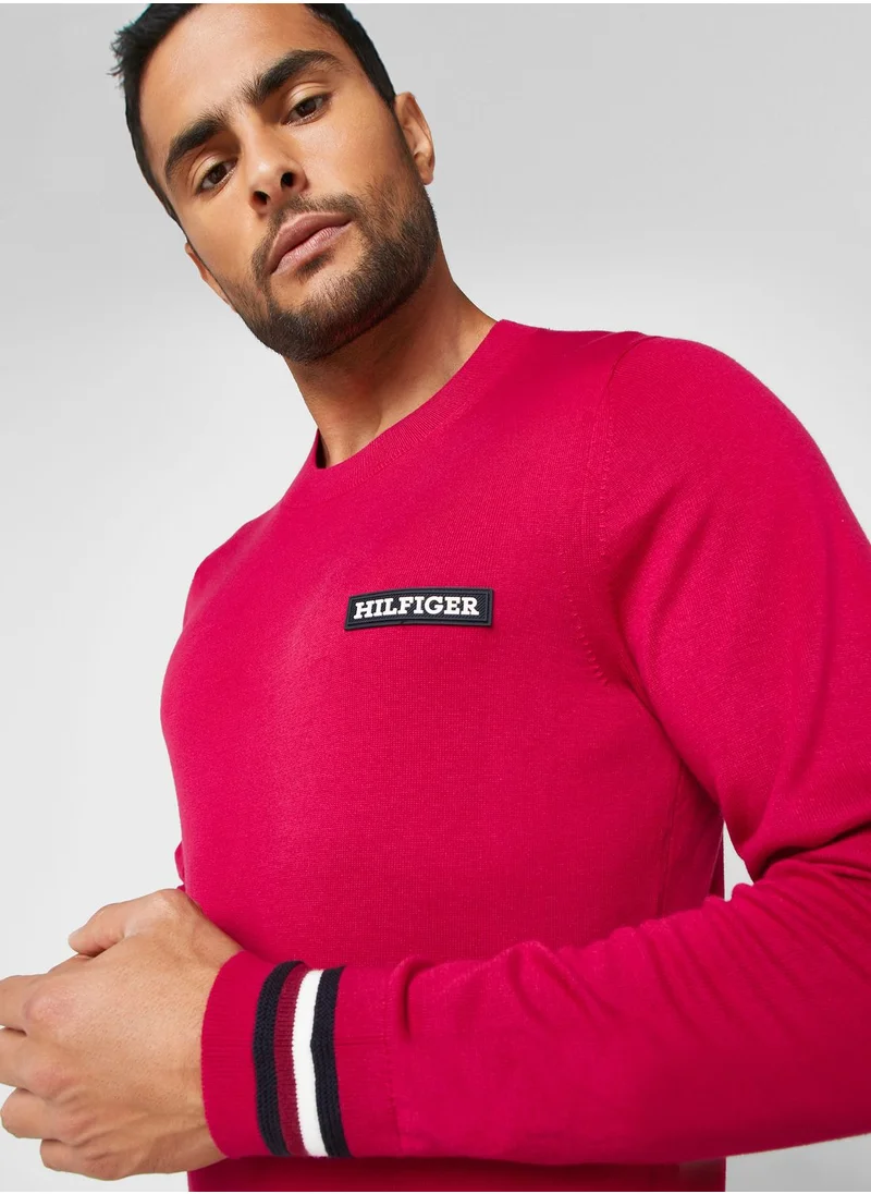 TOMMY HILFIGER Logo Crew Neck Sweater