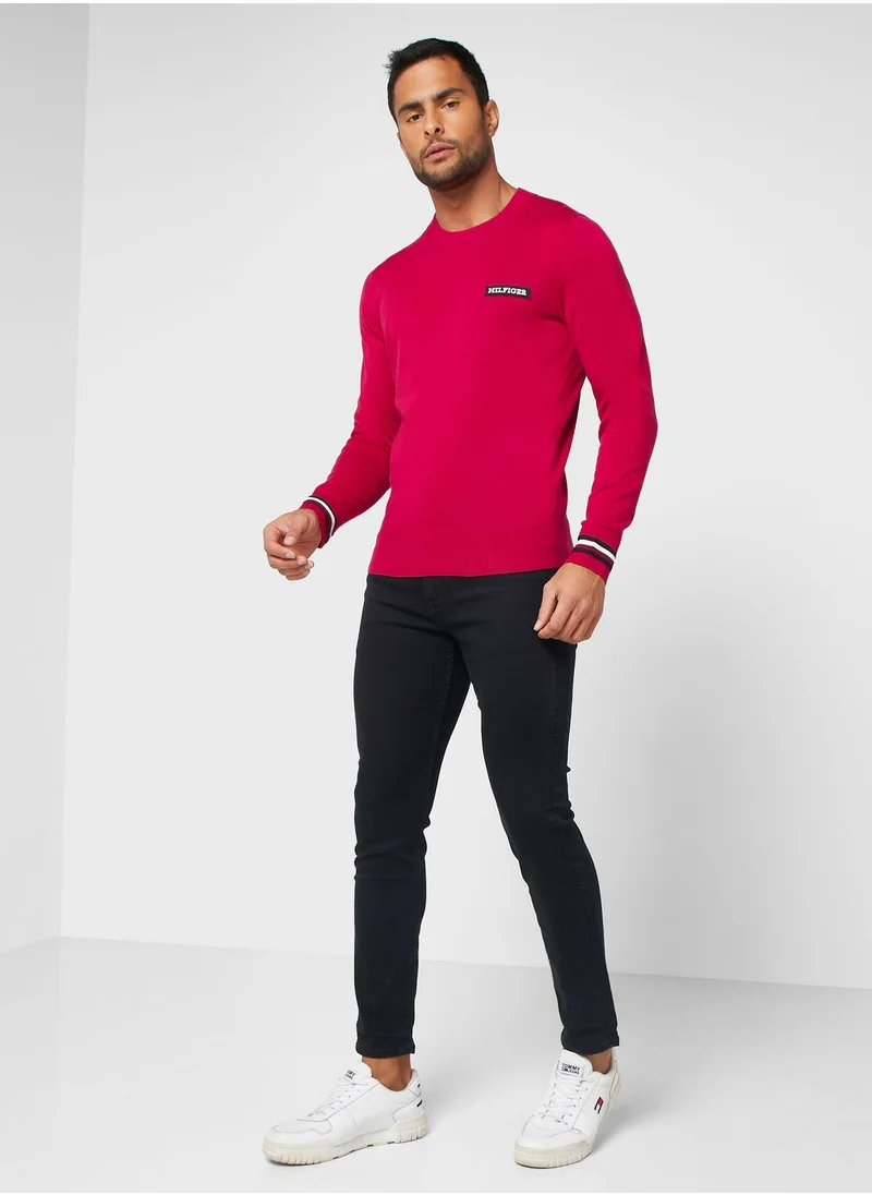 TOMMY HILFIGER Logo Crew Neck Sweater