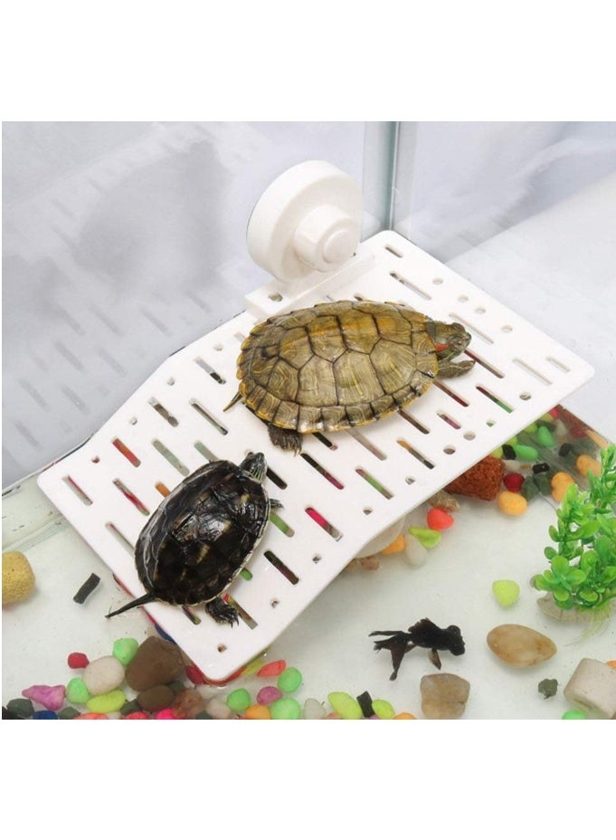 Turtle Floating Platform, Turtle Basking Platform Stand, Acrylic Terrace Turtle Bask Terrace Island Floating Basking Platform, Climb Terrarium Aquarium Tank.19*12cm - Image 2