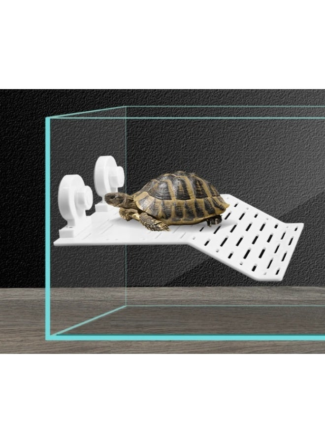 Turtle Floating Platform, Turtle Basking Platform Stand, Acrylic Terrace Turtle Bask Terrace Island Floating Basking Platform, Climb Terrarium Aquarium Tank.19*12cm - Image 1