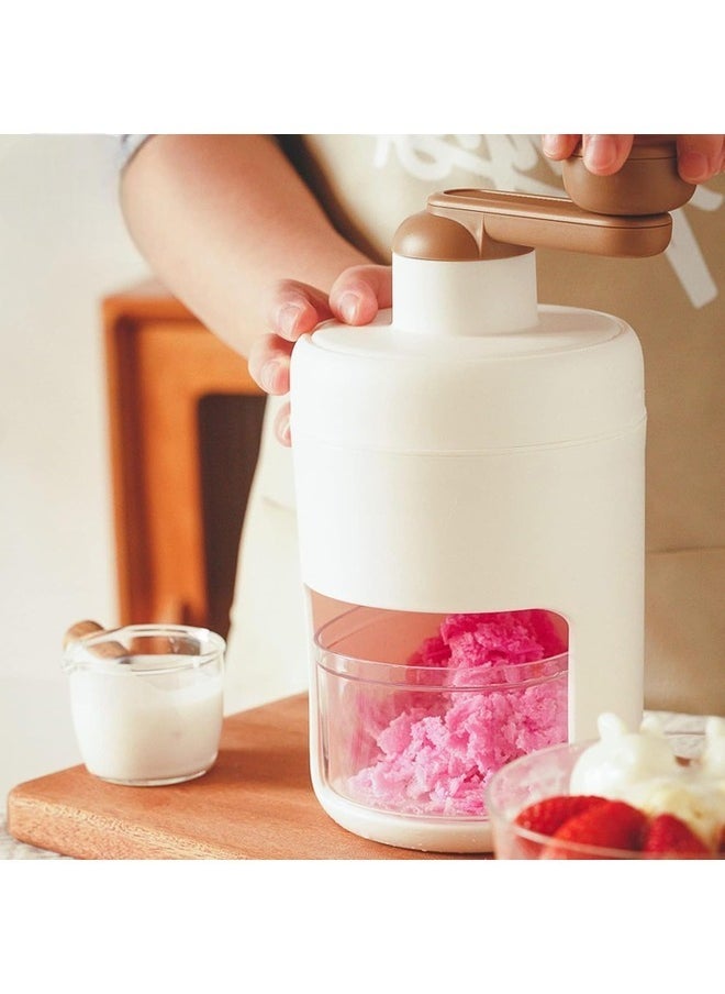 AWALOR Handmade Shaved Ice Machine - Portable Snow Cone Maker with Free Ice Cube Tray  - Image 5