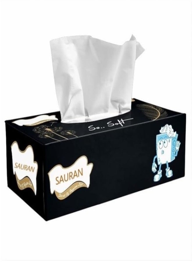 SAURAN Pack of 10(2 Ply Facial Tissue Box | Car Tissue - (100 Pulls per Box - Image 3