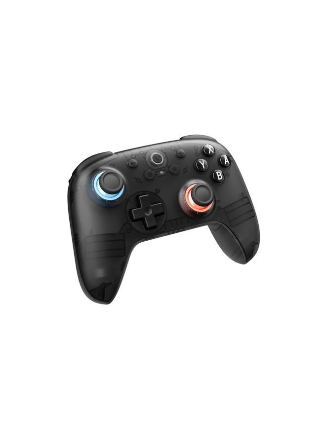 VITURE × وحدة تحكم الألعاب بلوتوث 8BitDo Ultimate 2C لجهاز سويتش وسويتش 2 | تحكم بالحركة 6 محاور | عصي تحكم بتأثير هول | اهتزاز رنيني | وظيفة توربو | استيقاظ عند الاهتزاز | شفاف مدخن - Image 1