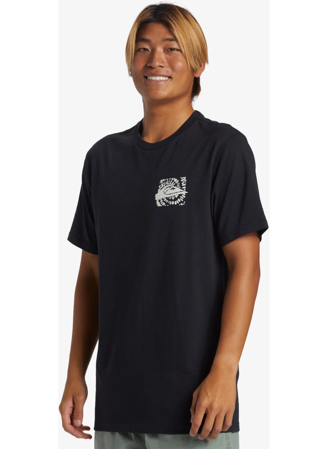 QUIKSILVER Hurricane Or Hippie Moe Men's Black Tshirt AQYZT09540-10010