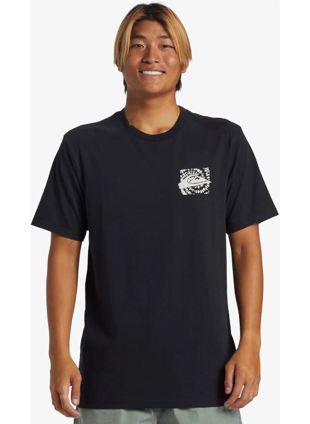 QUIKSILVER Hurricane Or Hippie Moe Men's Black Tshirt AQYZT09540-10010