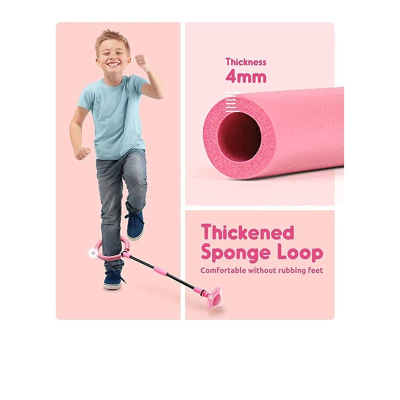 SOLARAE Kids Foldable PVC & PP Materials Ankle Skip Ball Flash Jump Colorful Sports Swing Ball, Fitness Jump Rope Fat Burning Game for Adults and Children - Image 3