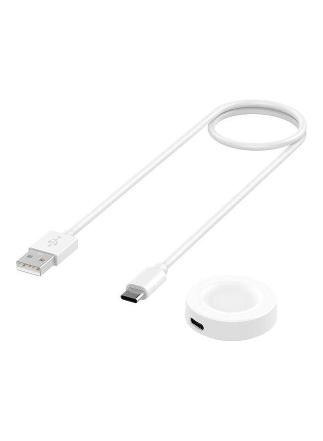 NIBEMINENT USB Magnetic Charging Cable For Huawei Watch GT 2 Pro / ECG White - Image 2