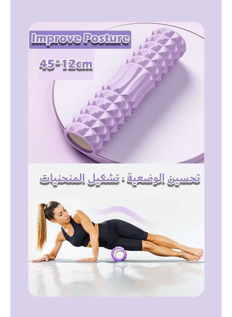 Foam Roller, Deep Tissue Massage Roller, High Density Exercise Roller for Muscle Massage and Myofascial Trigger Point Release Back Roller for Fitness, Workout, Yoga and Pilates - Image 4