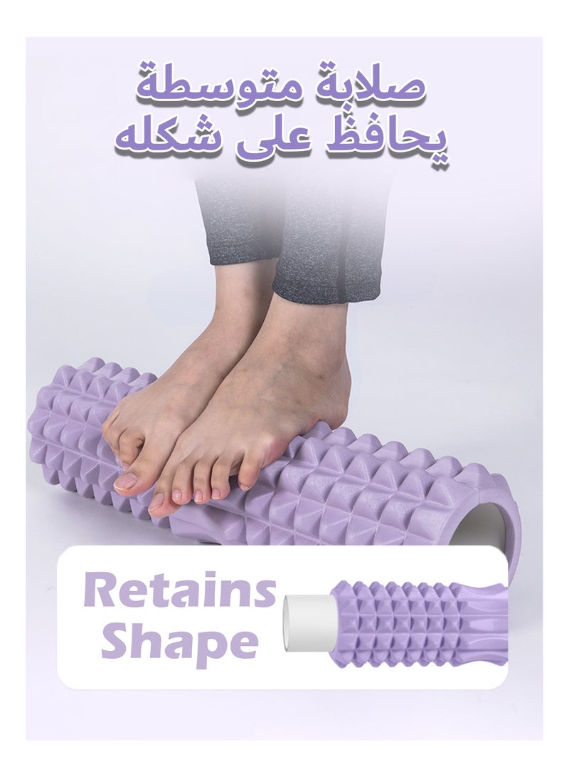 Foam Roller, Deep Tissue Massage Roller, High Density Exercise Roller for Muscle Massage and Myofascial Trigger Point Release Back Roller for Fitness, Workout, Yoga and Pilates - Image 5