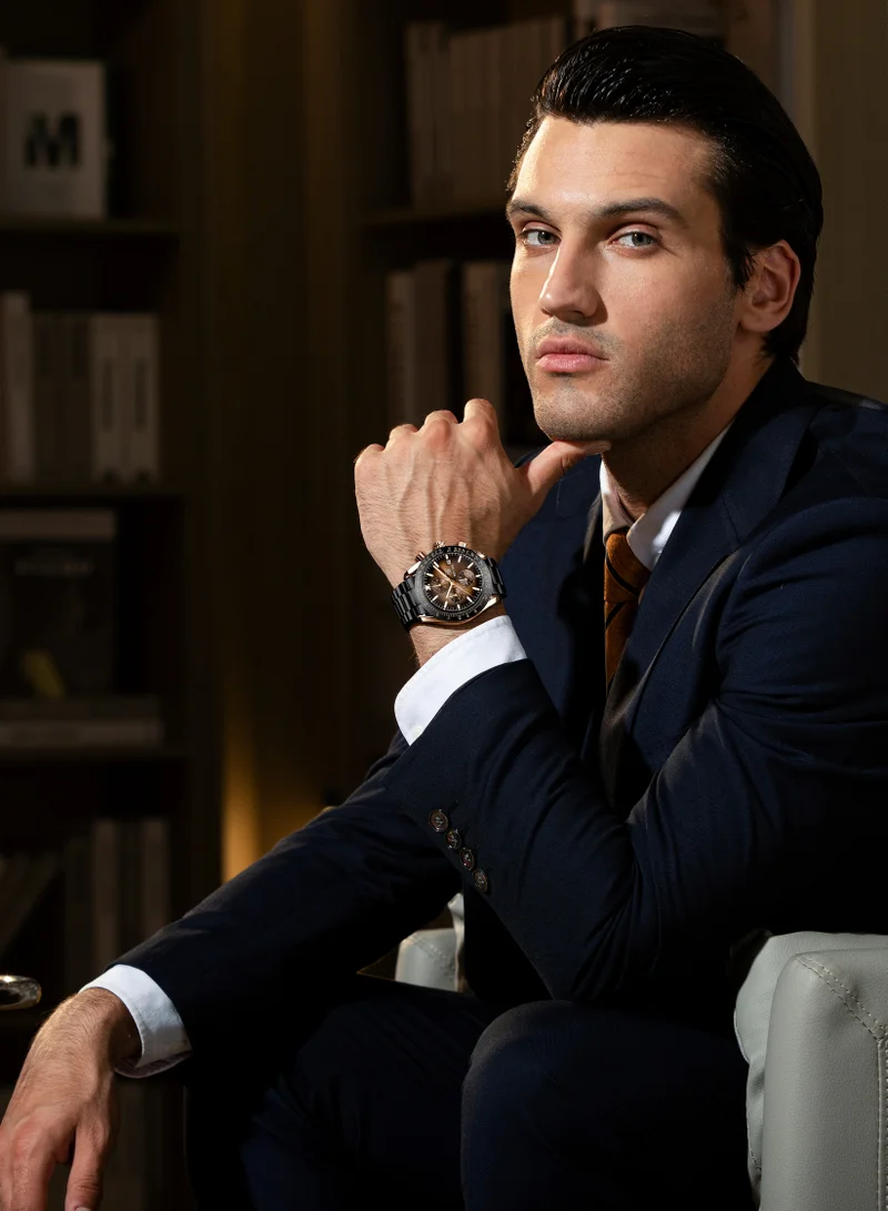 BENYAR BY BENYAR Mens Watches Analog Quartz Chronograph Waterproof Watch for Men Business Work Sport Casual Classic Stainless Steel Dress Men's Wrist Watches Elegant Gifts for Men BY5140