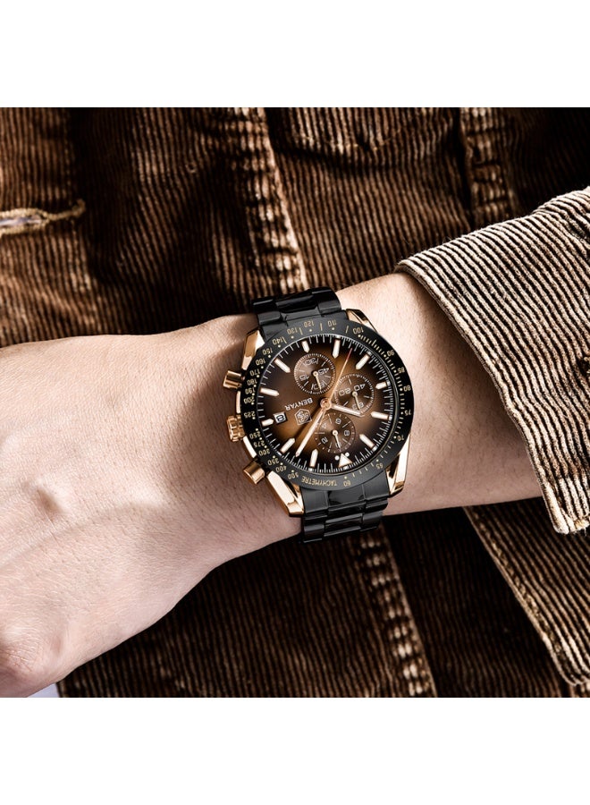BENYAR BY BENYAR Mens Watches Analog Quartz Chronograph Waterproof Watch for Men Business Work Sport Casual Classic Stainless Steel Dress Men's Wrist Watches Elegant Gifts for Men BY5140 - Image 3