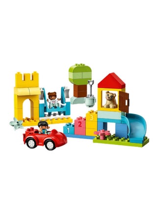 ‏DUPLO صندوق المكعبات الفاخر، مكعبات بناء وصندوق تخزين للأطفال الصغار بعمر ١٨ شهرًا وأكثر (٨٥ قطعة) 10914 - view 4