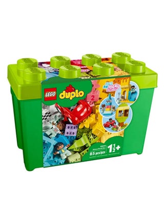 ‏DUPLO صندوق المكعبات الفاخر، مكعبات بناء وصندوق تخزين للأطفال الصغار بعمر ١٨ شهرًا وأكثر (٨٥ قطعة) 10914 - view 2
