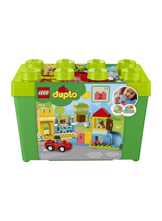 ‏DUPLO صندوق المكعبات الفاخر، مكعبات بناء وصندوق تخزين للأطفال الصغار بعمر ١٨ شهرًا وأكثر (٨٥ قطعة) 10914 - view 3