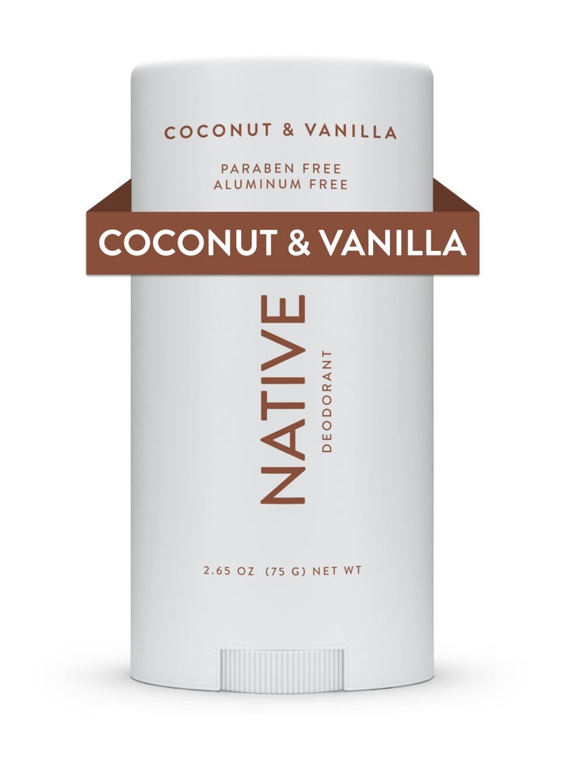 native Deodorant for Women and Men - Coconut & Vanilla, 75g  - Image 1