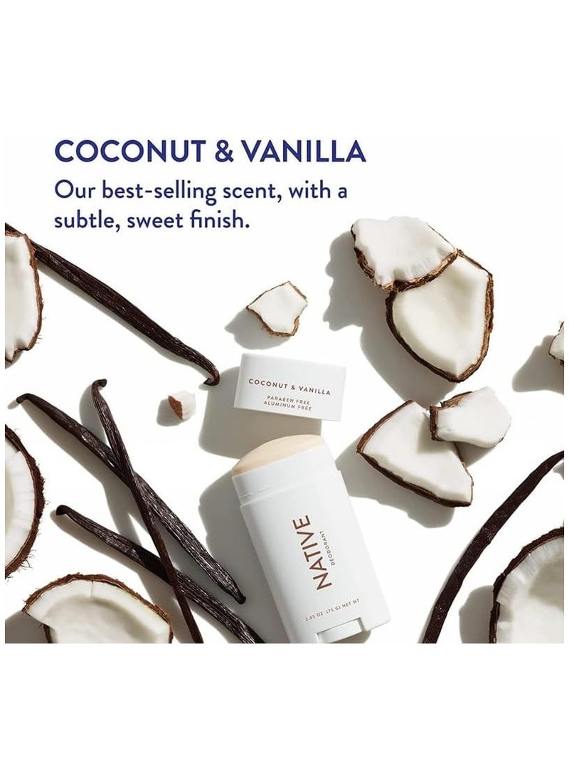 native Deodorant for Women and Men - Coconut & Vanilla, 75g  - Image 4