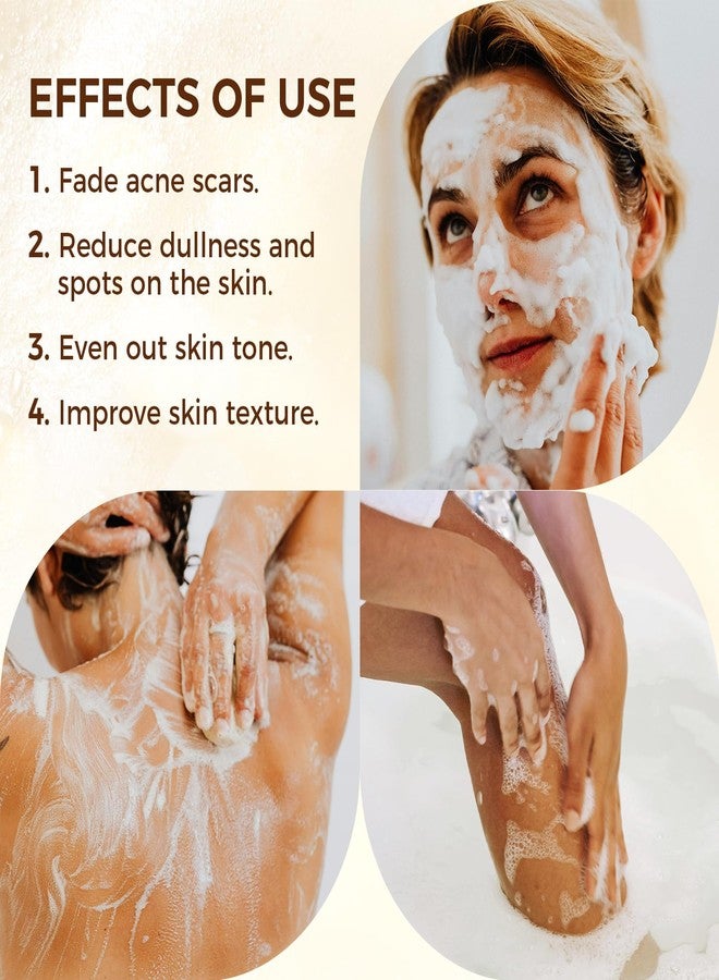 OUKEYA Dark Spot Remover Soap Bars, Turmeric Soap Bar, for Body & Face with Vitamin C, E, Retinol, Collagen, Shea Butter, Infused with Hyaluronic Acid, Soap for Men, Women - Image 4